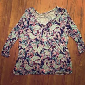 🎉SALE🎉 Colorful Paisley Top XL Talbots